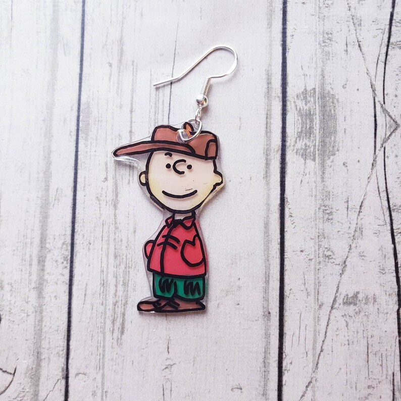Charlie Brown Christmas earring set. Snoopy earrings. Charlie Etsy
