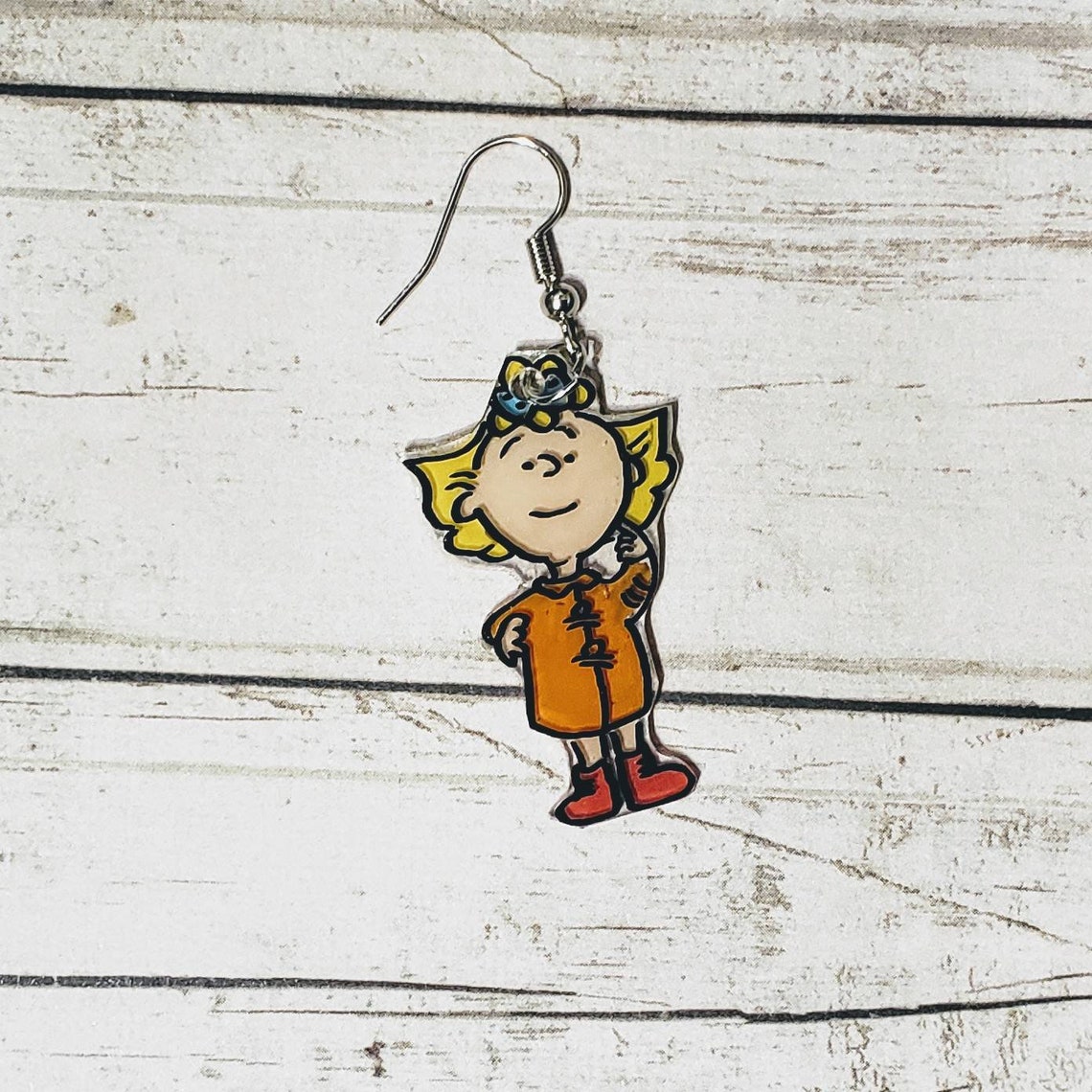 Charlie Brown Christmas earring set. Linus Lucy Sally and Etsy