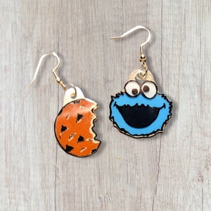 Cookie Monster earrings.