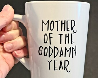 Madre del Maldito Año Taza de Café / Taza de Café / Regalo de Mamá / Taza
