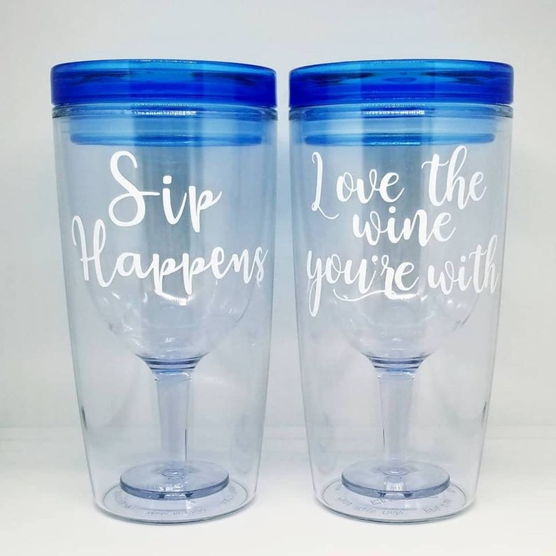 Wine Tumblers / Personalized / Fun Wine Glasses / Fun Wine Etsy