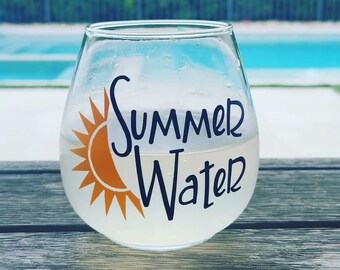 Copa de vino de agua de verano/Regalo divertido/Vino/Copas