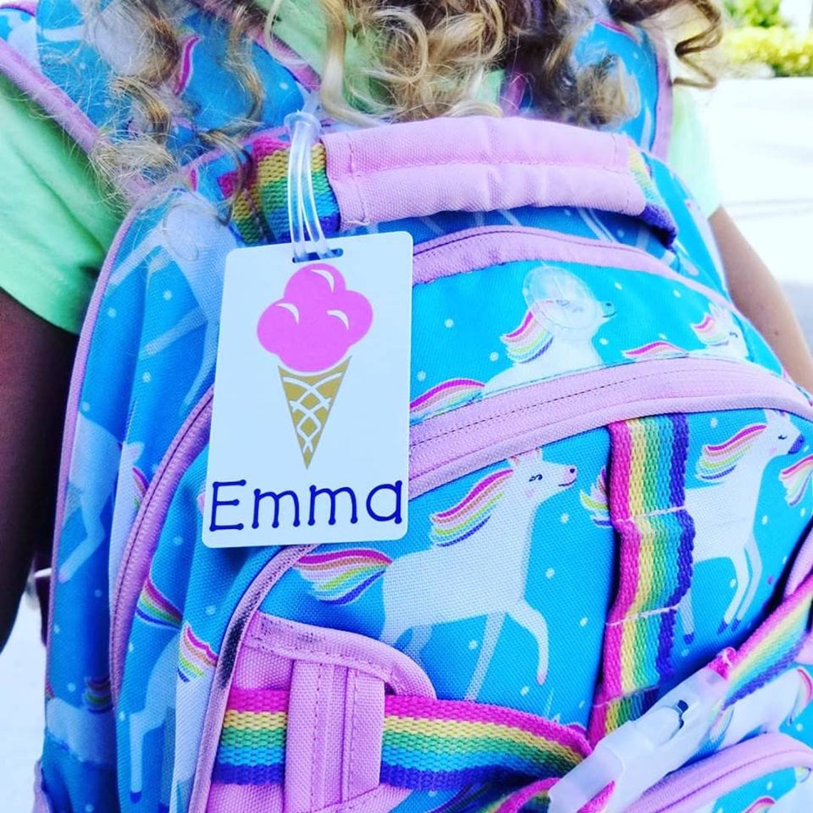 Kids Backpack Tag/luggage Tag/personalized Bag Tag/fun Luggage Etsy
