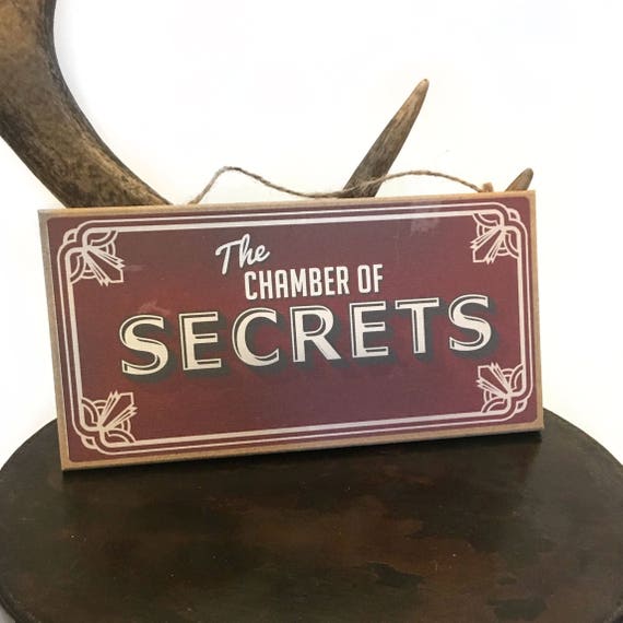 Harry Potter inspired The Chamber of Secrets hanging sign | Etsy