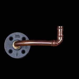 Copper Pipe Toilet Roll Holder image 1