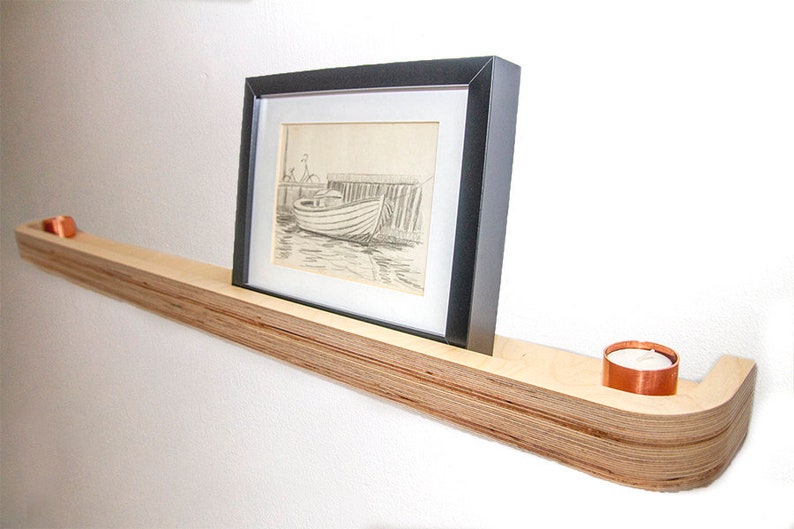 Floating Picture Rail Shelf 100cm Etsy
