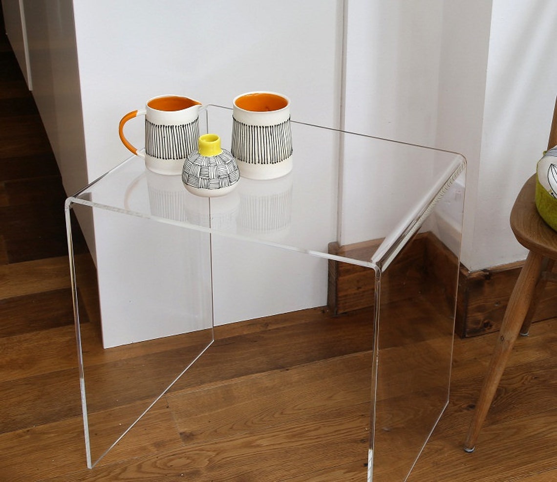 Clear Perspex ® Acrylic Side Table Premium Range. Save 20 Etsy UK