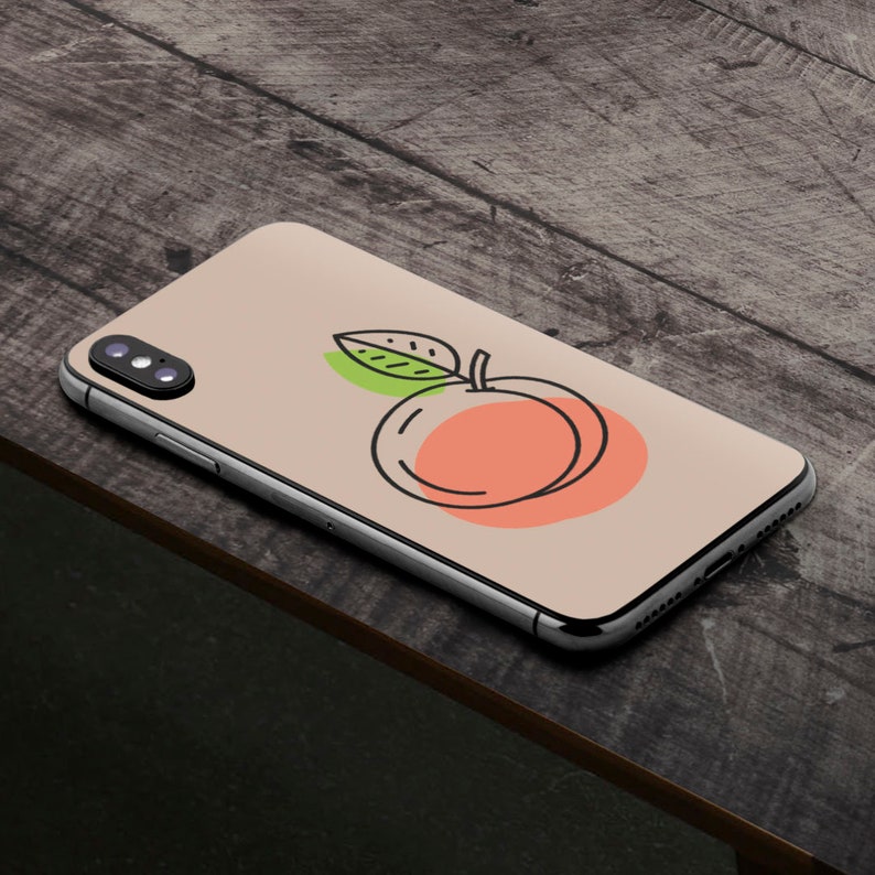 iphone skin peach iphone skin fruit iphone skin floral iphone skin leaf iphone skin 8 iphone skin se iphone skin 7 plus iphone XS skin