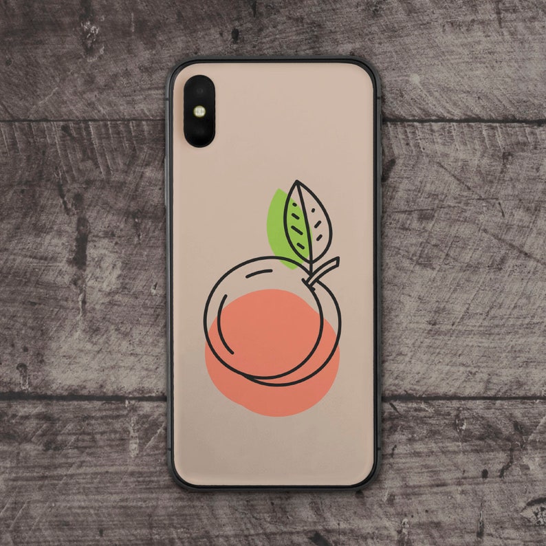 iphone skin peach iphone skin fruit iphone skin floral iphone skin leaf iphone skin 8 iphone skin se iphone skin 7 plus iphone XS skin