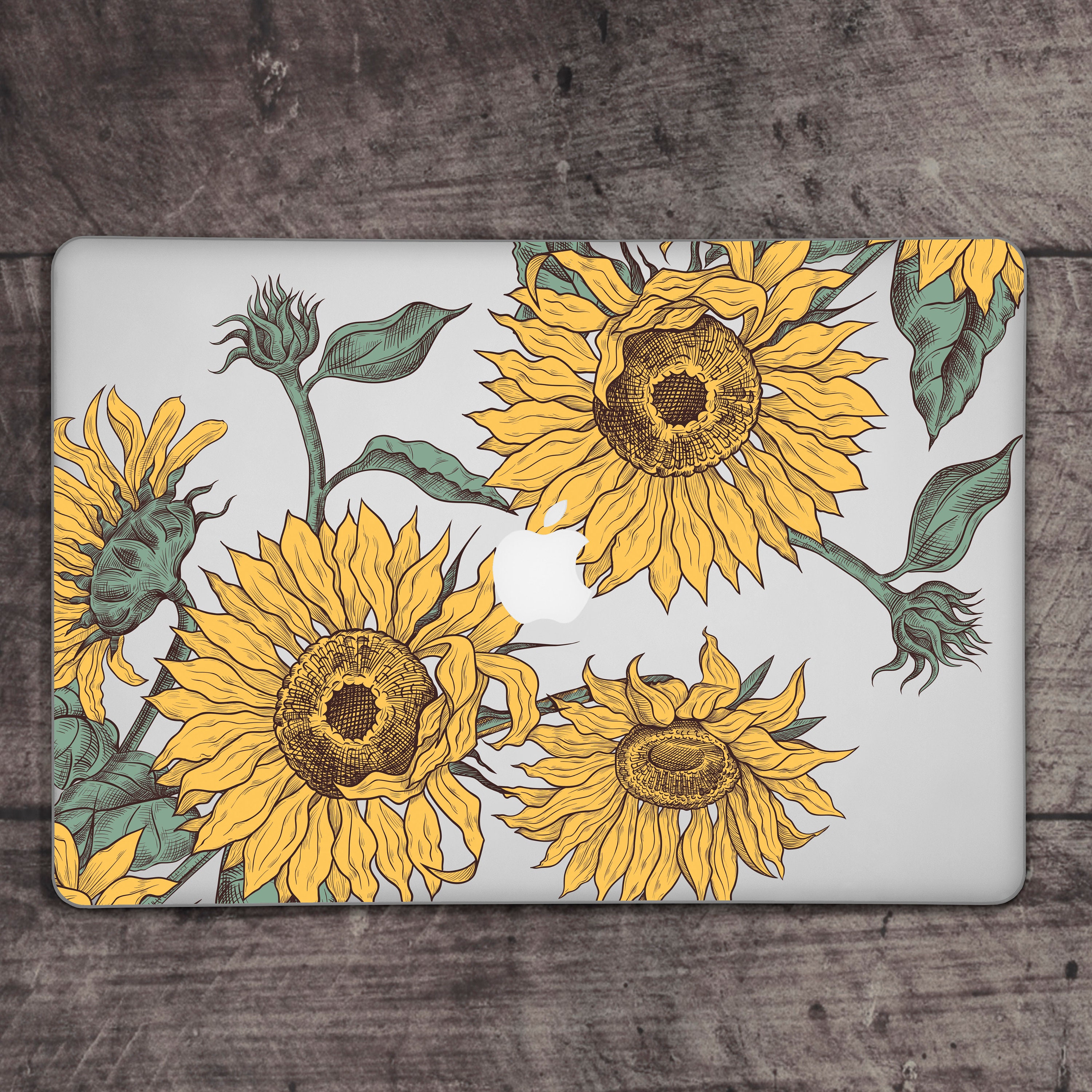 Floral Spring Sunflower Hard Cover Case For Macbook Pro Retina Air 11 12 13 15