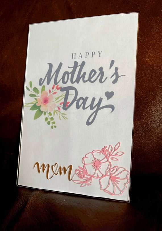 Happy Mothers Day Mom floral 4x6 frame Mothers Etsy