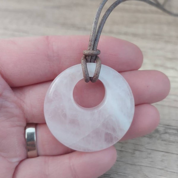 Quartz Donut Pendant Etsy