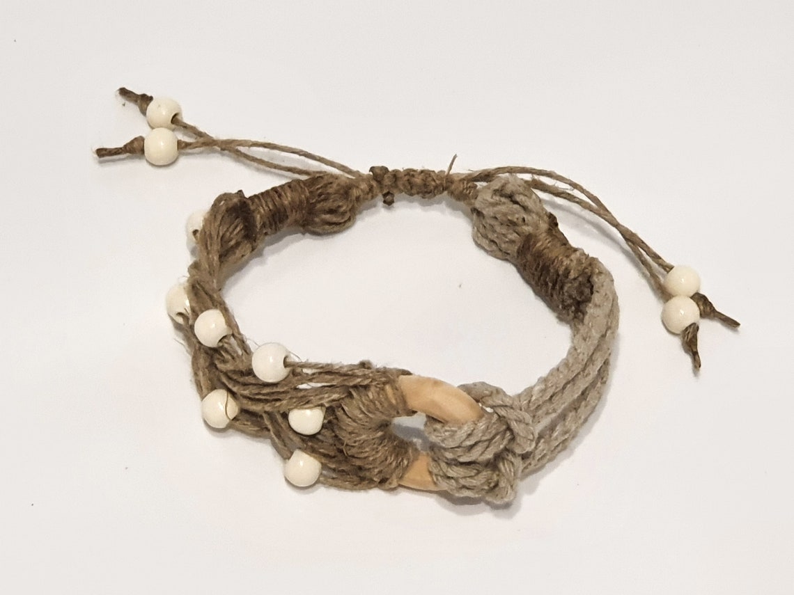 Linen bracelet Statement bracelet Multi strand bracelet Etsy