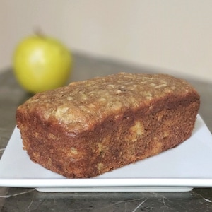 2 Gluten Free Apple Cinnamon Banana Bread - Less Sugar, Sugar Free, Dairy Free, Peanut Free, Corn Free, Soy Free, Dye Free, Non-GMO