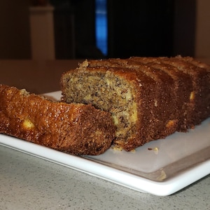 2 Gluten Free Banana Breads – Vegan or Regular – Sugar Free or Low Sugar – Top Allergen Free, No Dyes, Fillers, or Preservatives