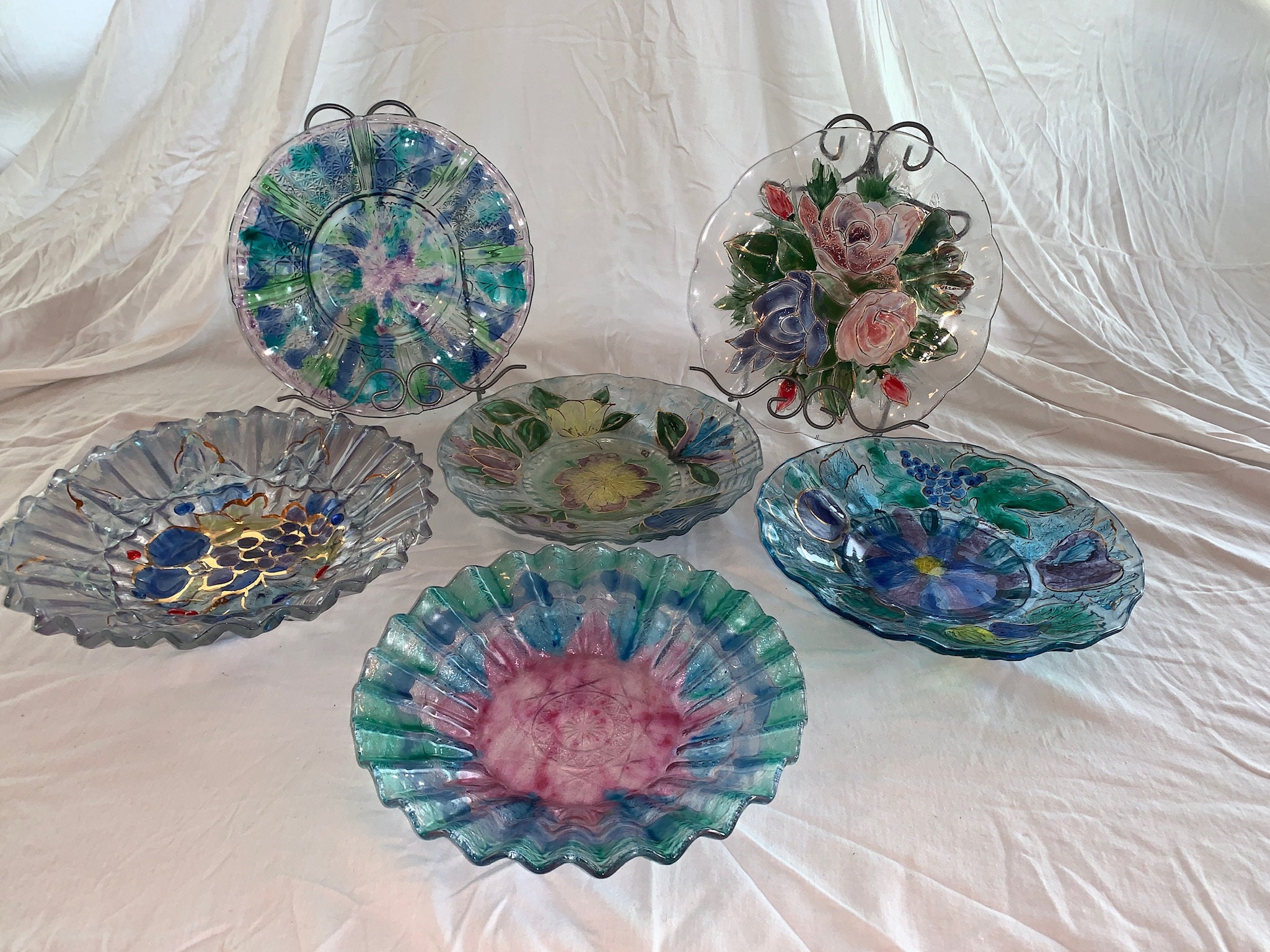 Glass plates and bowls online