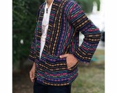Limited edition tribal woven kimono, festival clothing, Hippie kimono cover up, bohemian kimono, hill tribe woven kimono, Bohemian clothing