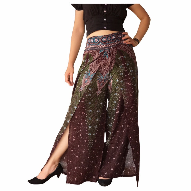 boho slit pants