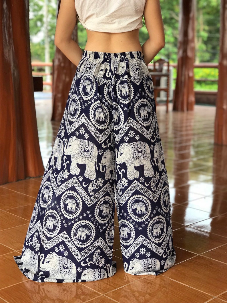 Hippie pants Bohemian clothing Boho pants Palazzo pants Slit pants Hippie clothing Wide leg pants Open leg pants Festival pants