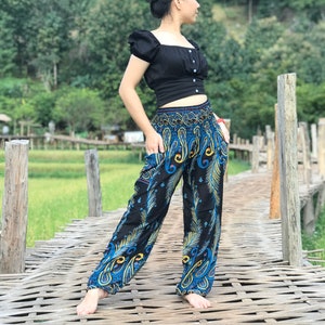 HAREM PANTS WITH FRONT PLEATS FESTIVAL EXPRESS