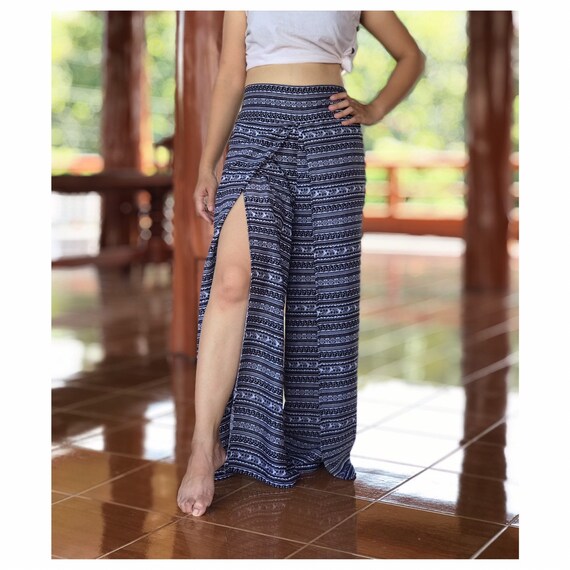 Hippie Pants Palazzo Pants Slit Pants 