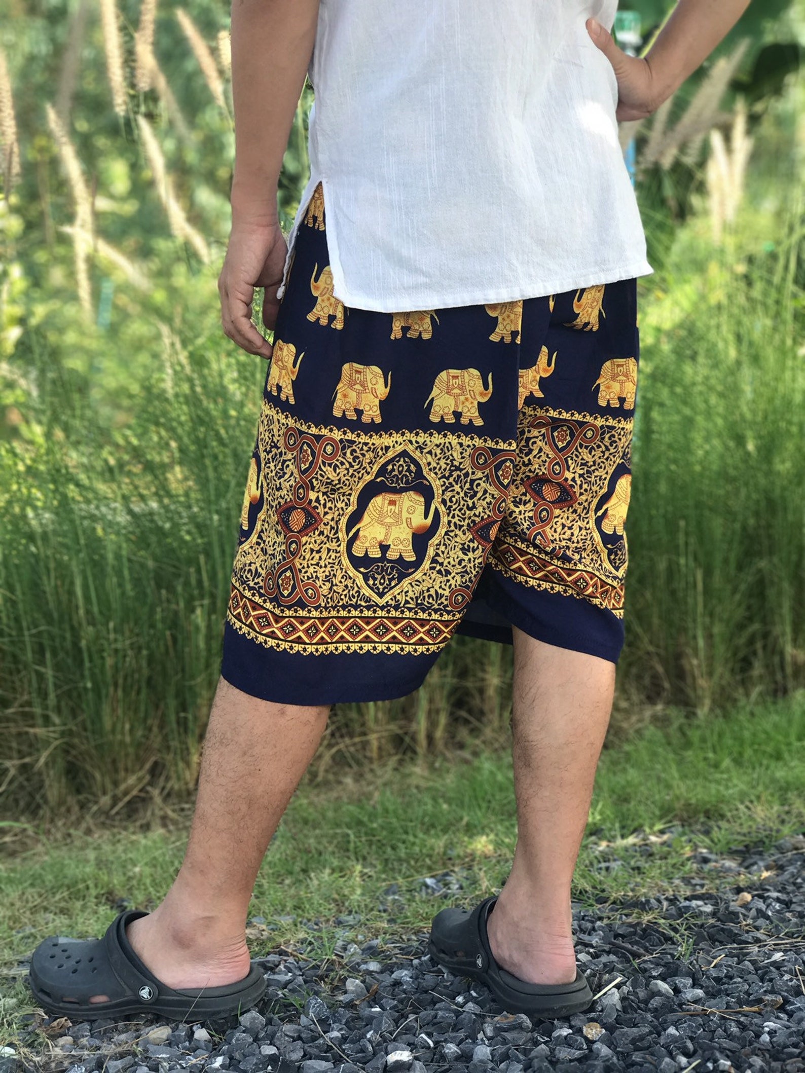 Mens Festival Shorts Mens Hippie Shorts Boho clothing Etsy