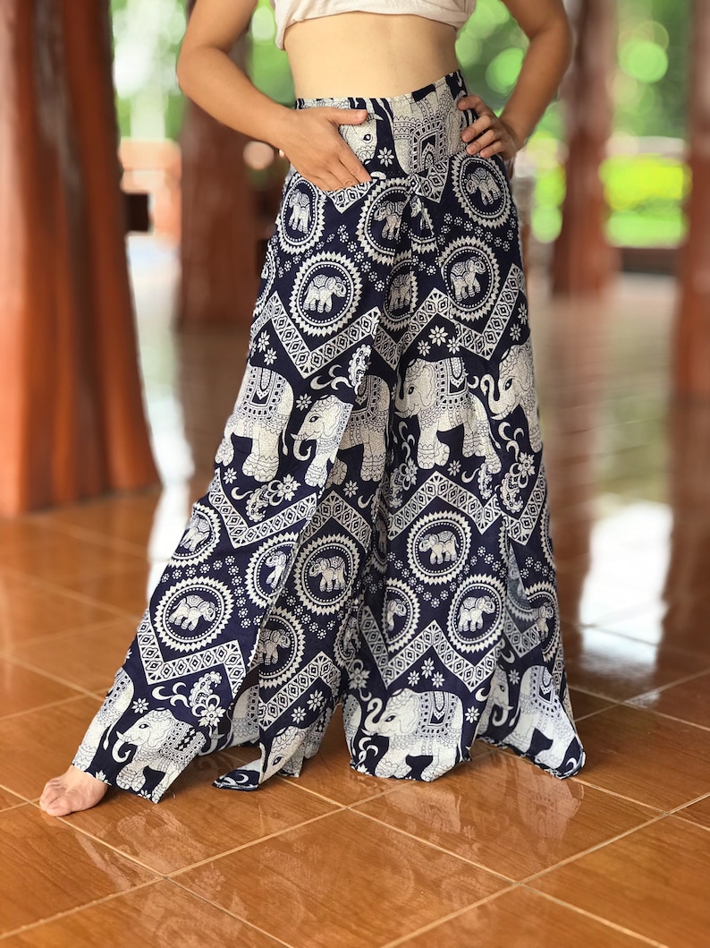 Hippie pants Bohemian clothing Boho pants Palazzo pants Slit pants Hippie clothing Wide leg pants Open leg pants Festival pants