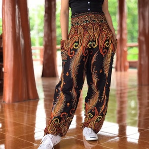 HAREM PANTS WITH FRONT PLEATS FESTIVAL EXPRESS