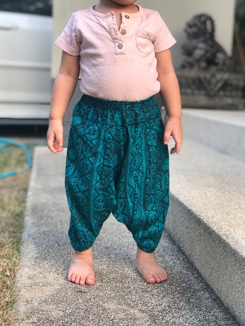 Baby kids Harem pants Thai rayon Comfy Kids Hippie pants Baby Etsy