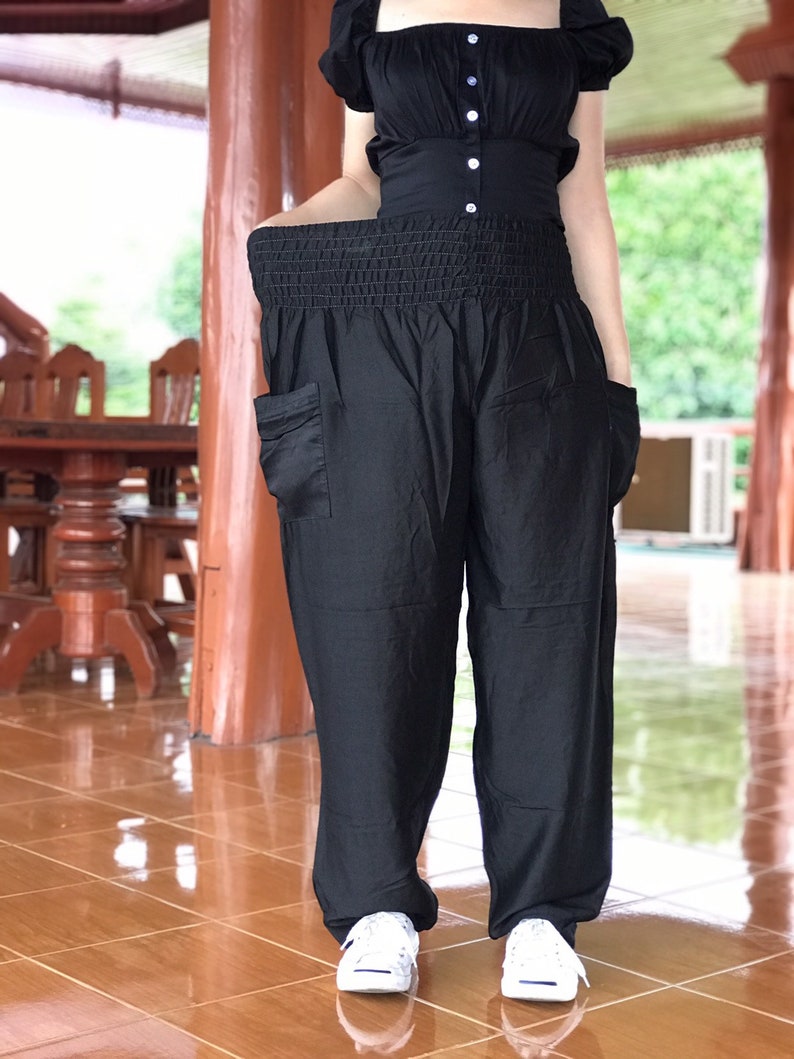 Black Harem Pants women Womens Festival pants Festival Etsy
