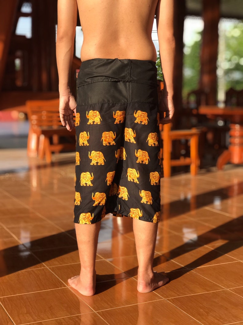 Fisherman pants Mens Hippie Shorts Thai Fisherman shorts Festival Shorts Mens Bohemian Shorts Mens Festival Shorts Boho clothing