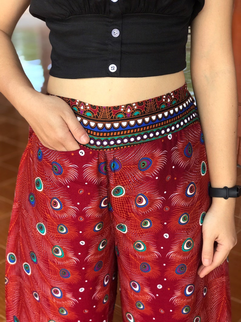 Hippie Palazzo pants Hippie clothing Wide leg pants Boho | Etsy