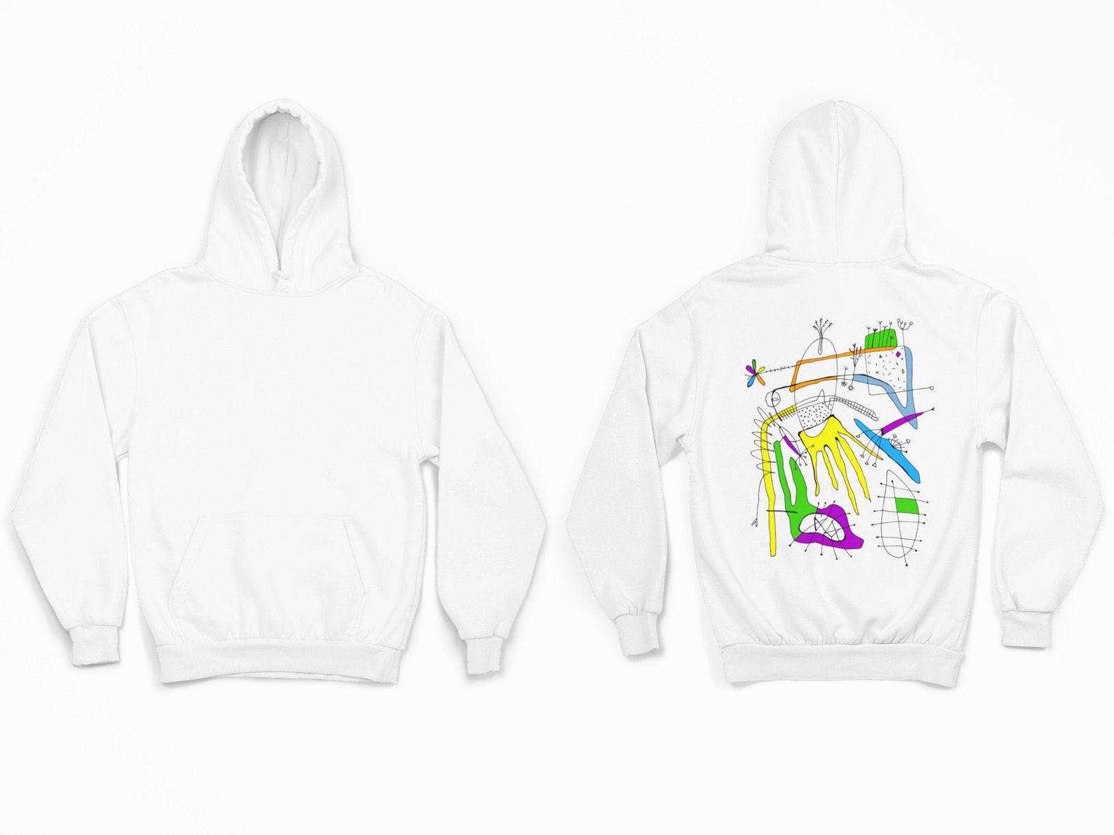 Abstract Art Hoodies Unisex Drawing Women Hoody Hoodies Etsy