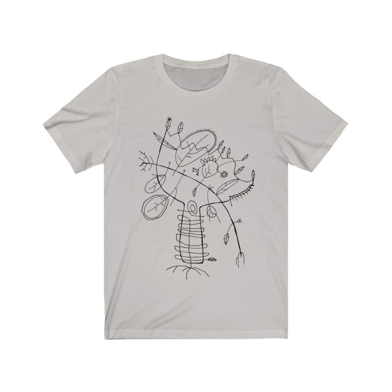 Handmade drawing Tshirt Unisex Men's Women's shirt Etsy