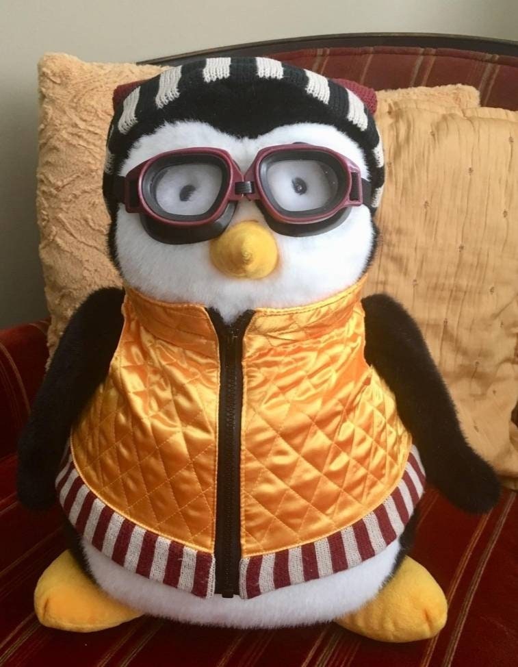 Warmtwinl TV Serious Friends Joey's Friend HUGSY Penguin Plush  Doll Cute Puppet Stuffed Pillow Toys,with Goggles, Scarf, and Hat : Toys &  Games