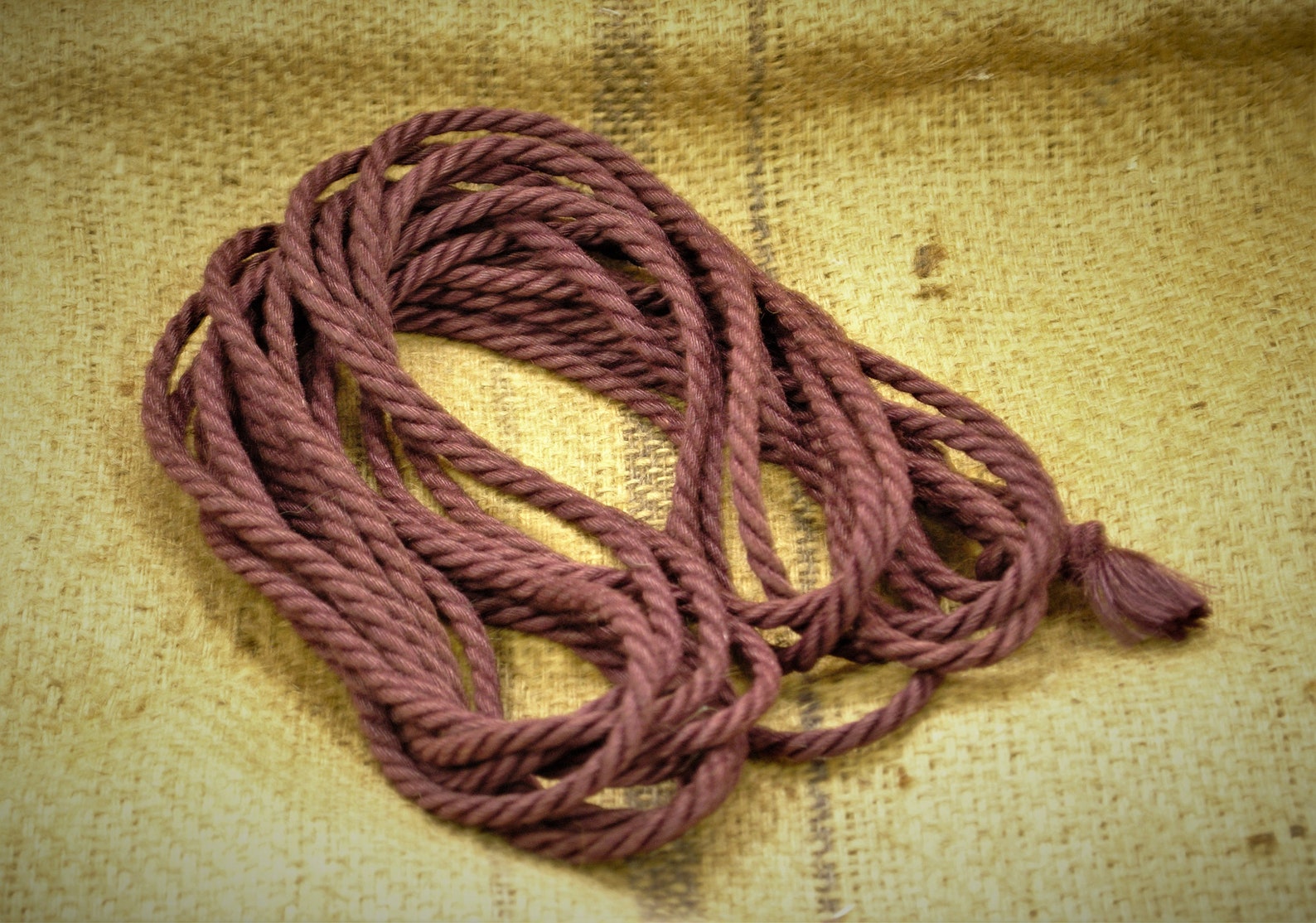 Purple Hand Made and Dyed Jute Rope for Shibari / Kinbaku Etsy