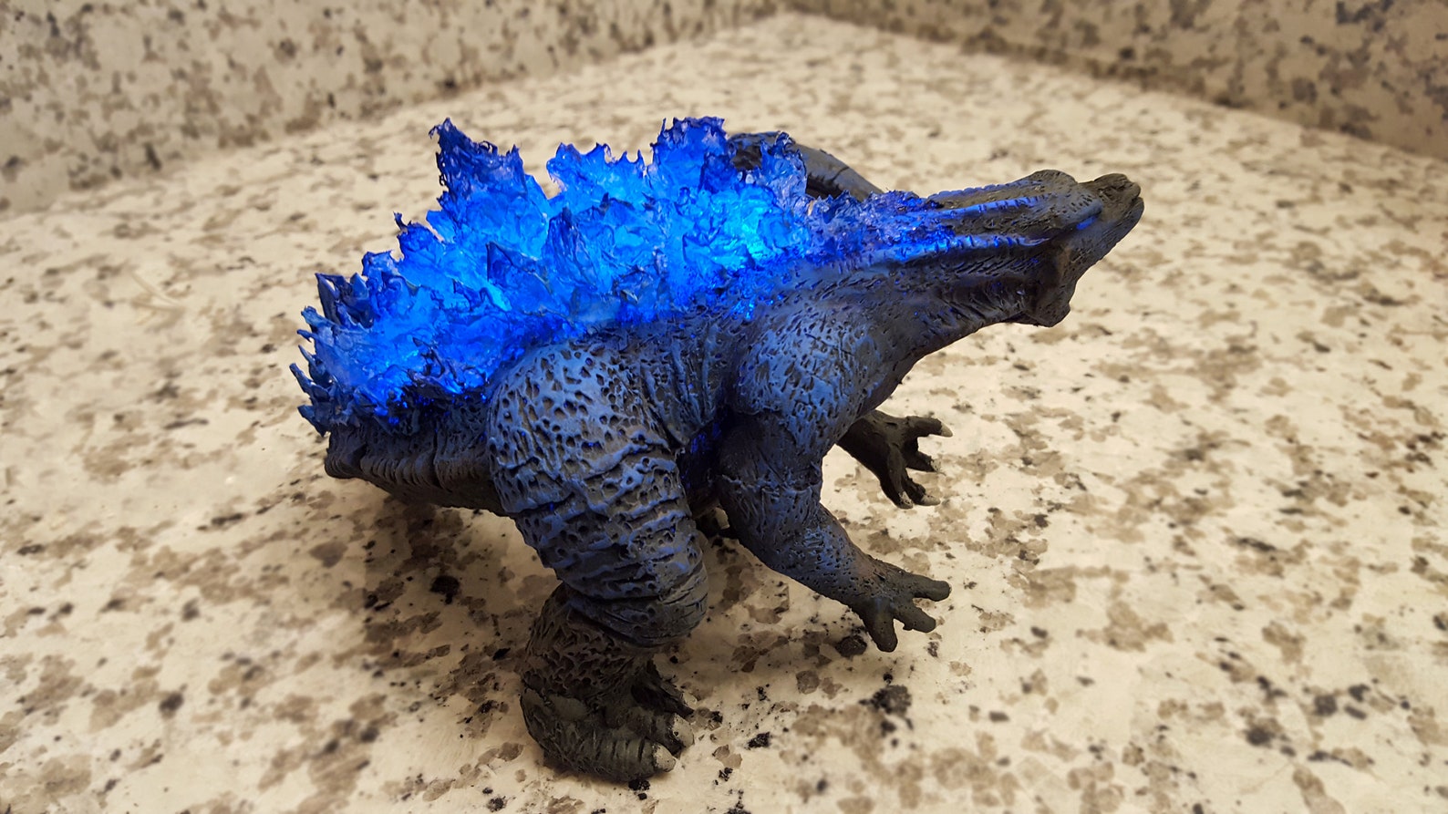Custom Light Up Godzilla Statue King of the Monsters Night Etsy
