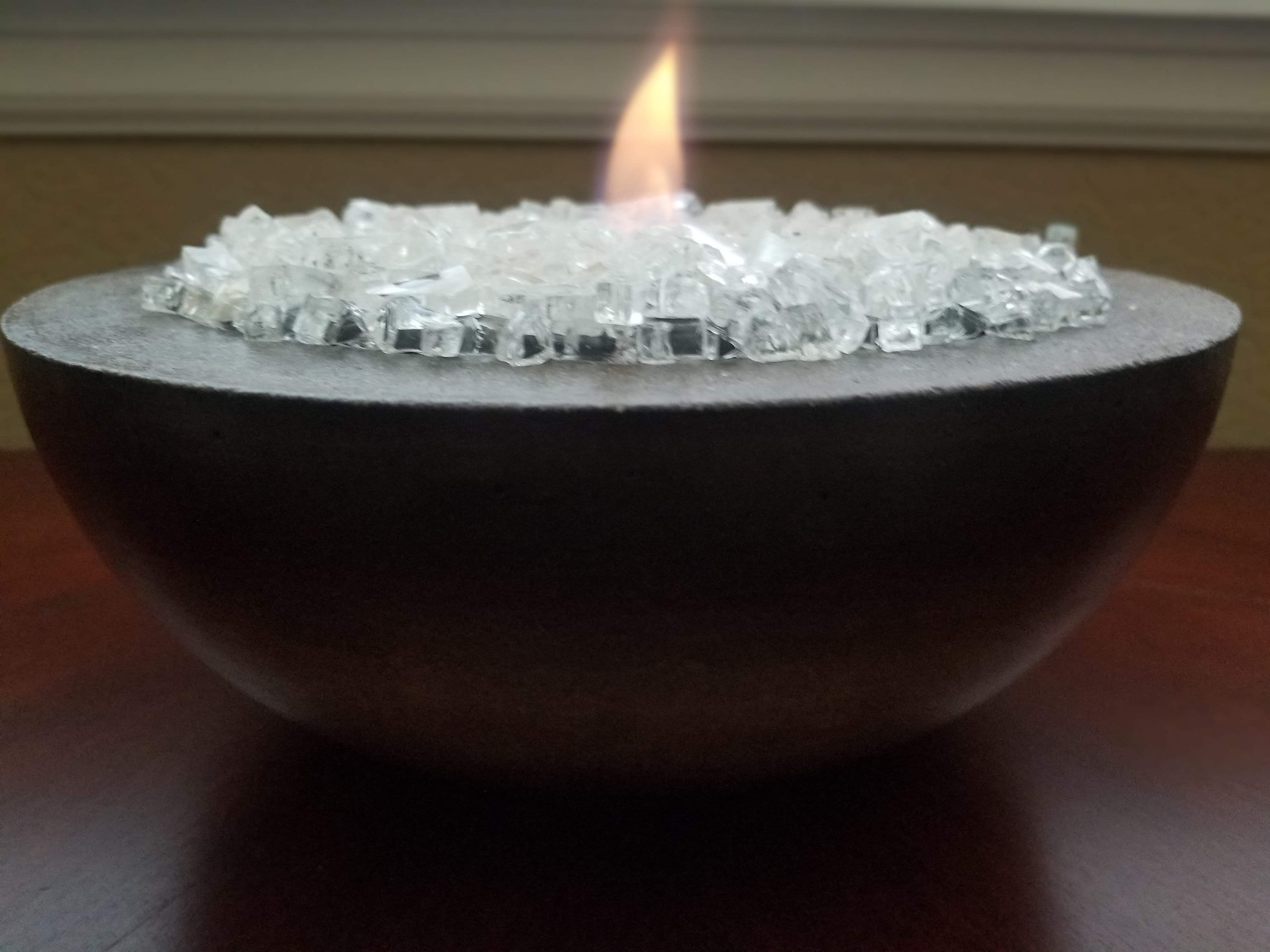 Tierra Tabletop Concrete Fire Bowl Etsy