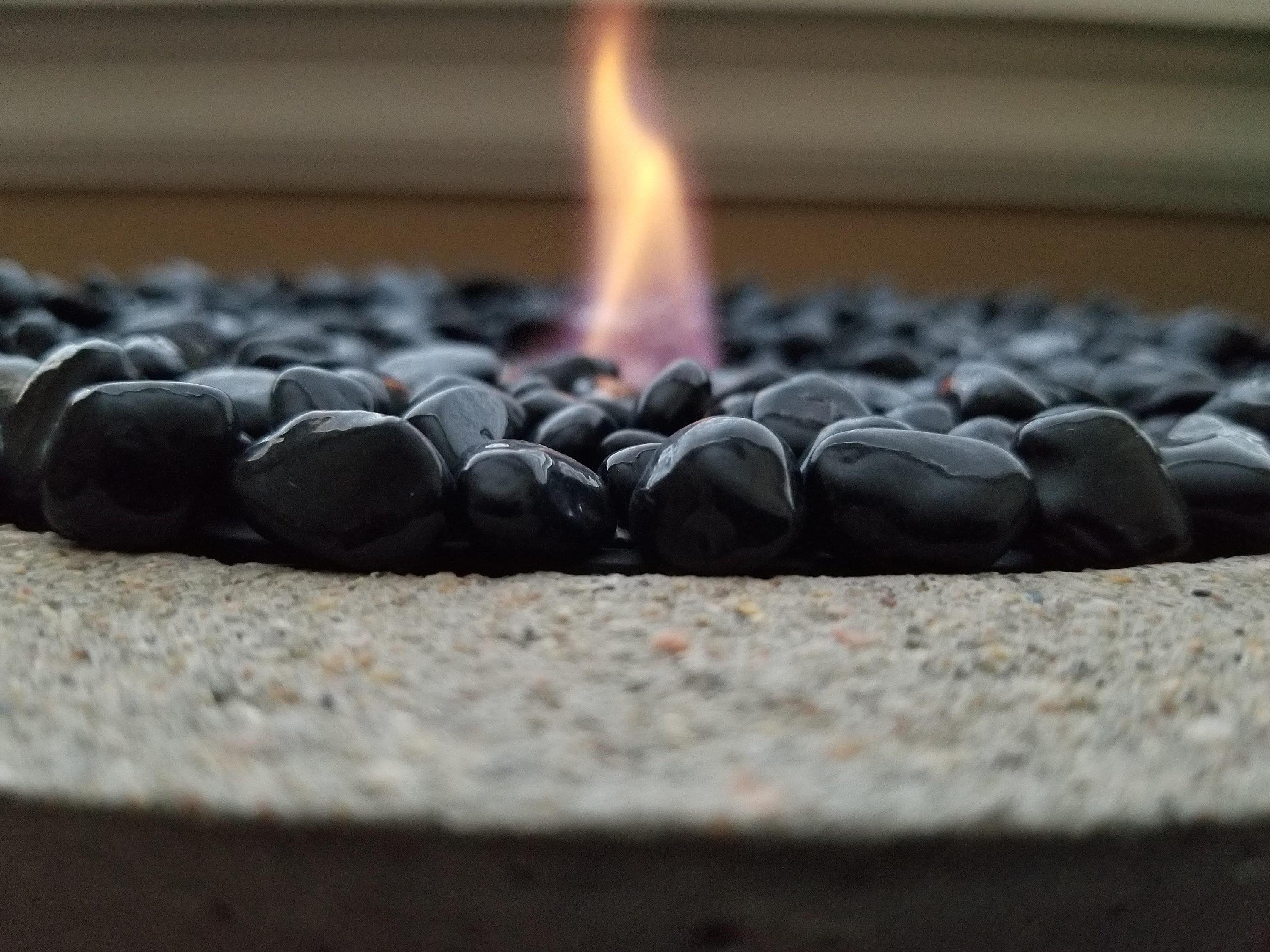 Lunar Tabletop Concrete Fire Bowl Etsy