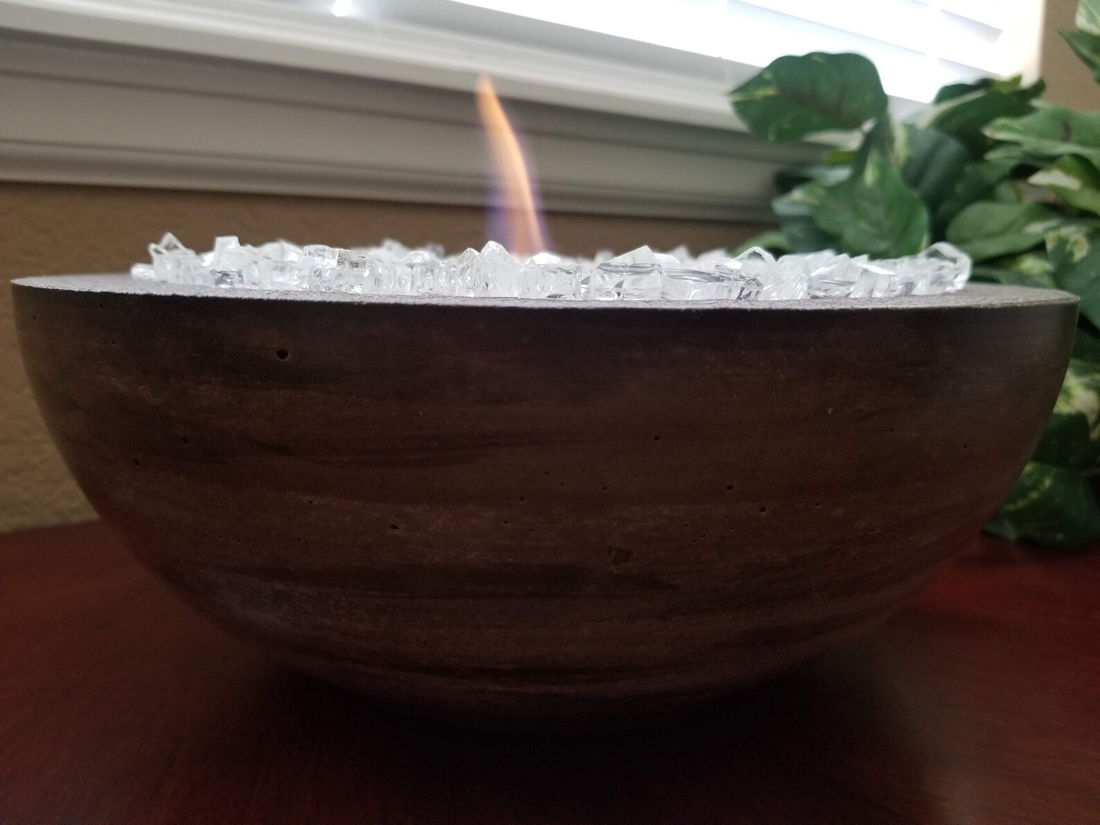 Lavado Tabletop Concrete Fire Bowl Etsy