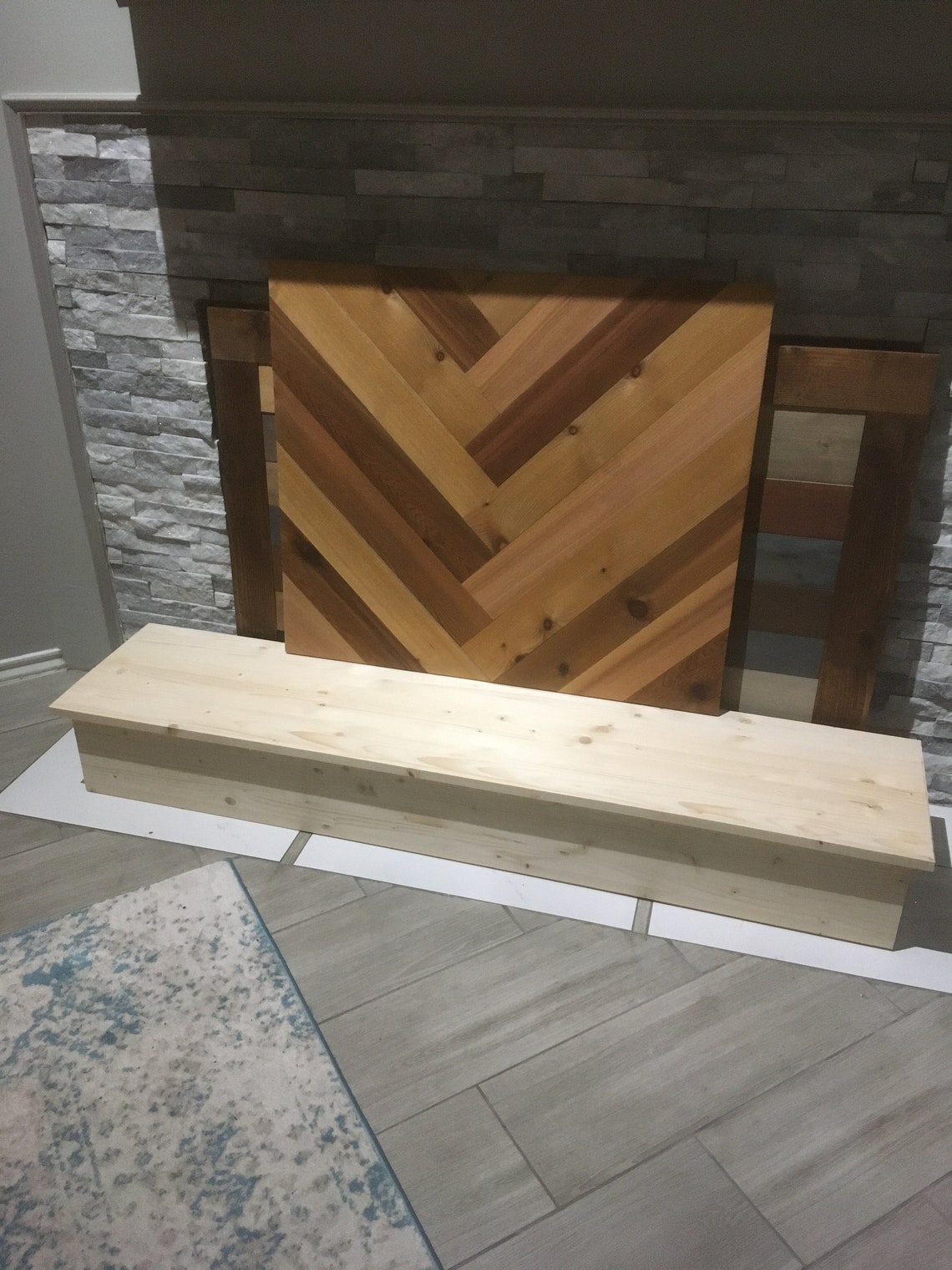 Fireplace Cover Screen Insert Barn Door Look Perpendicular Etsy