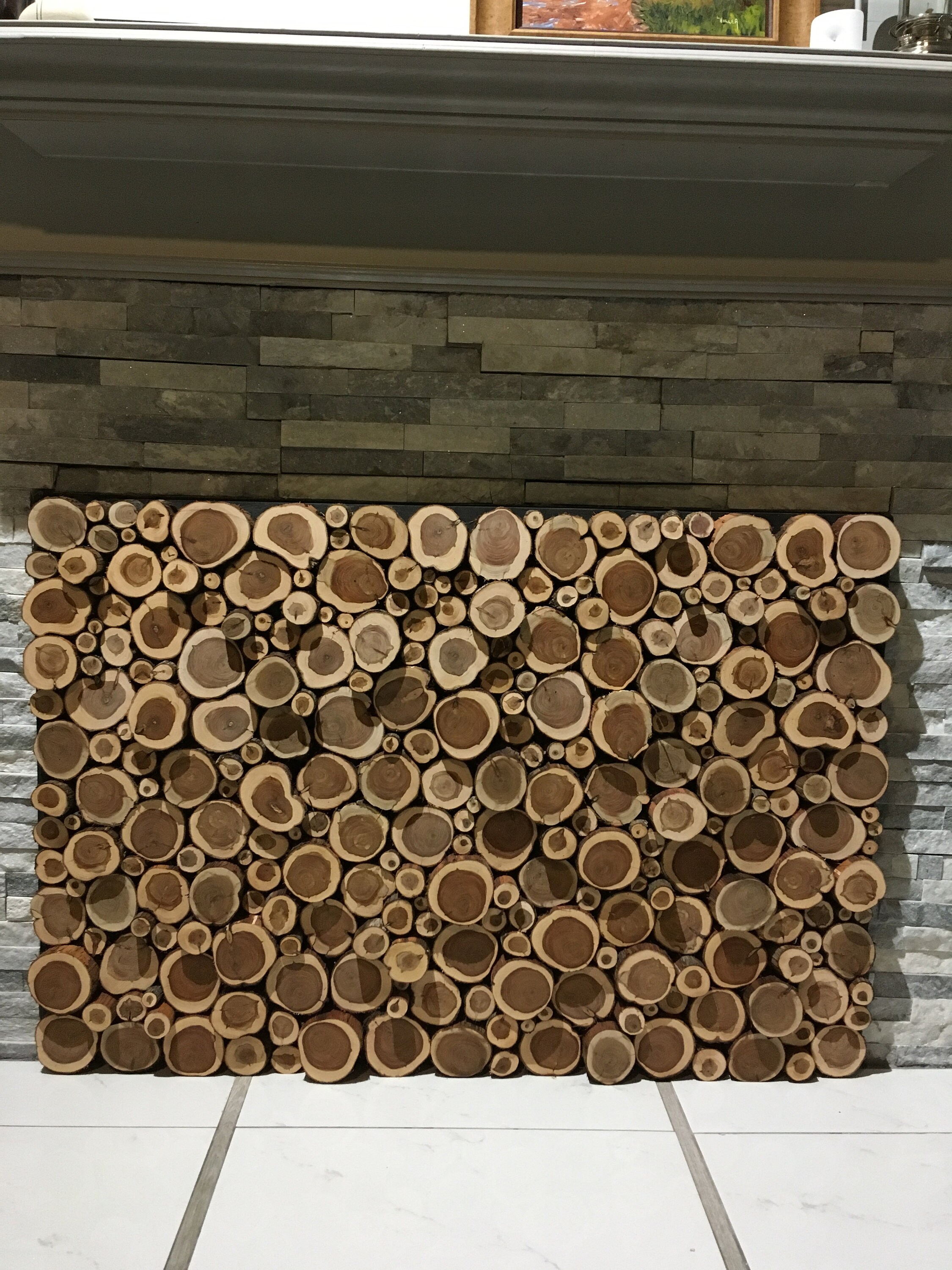 Fireplace Cover Screen Insert ALL CEDAR Etsy