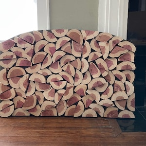 Fireplace Cover Screen Insert - ALL CEDAR SPLIT