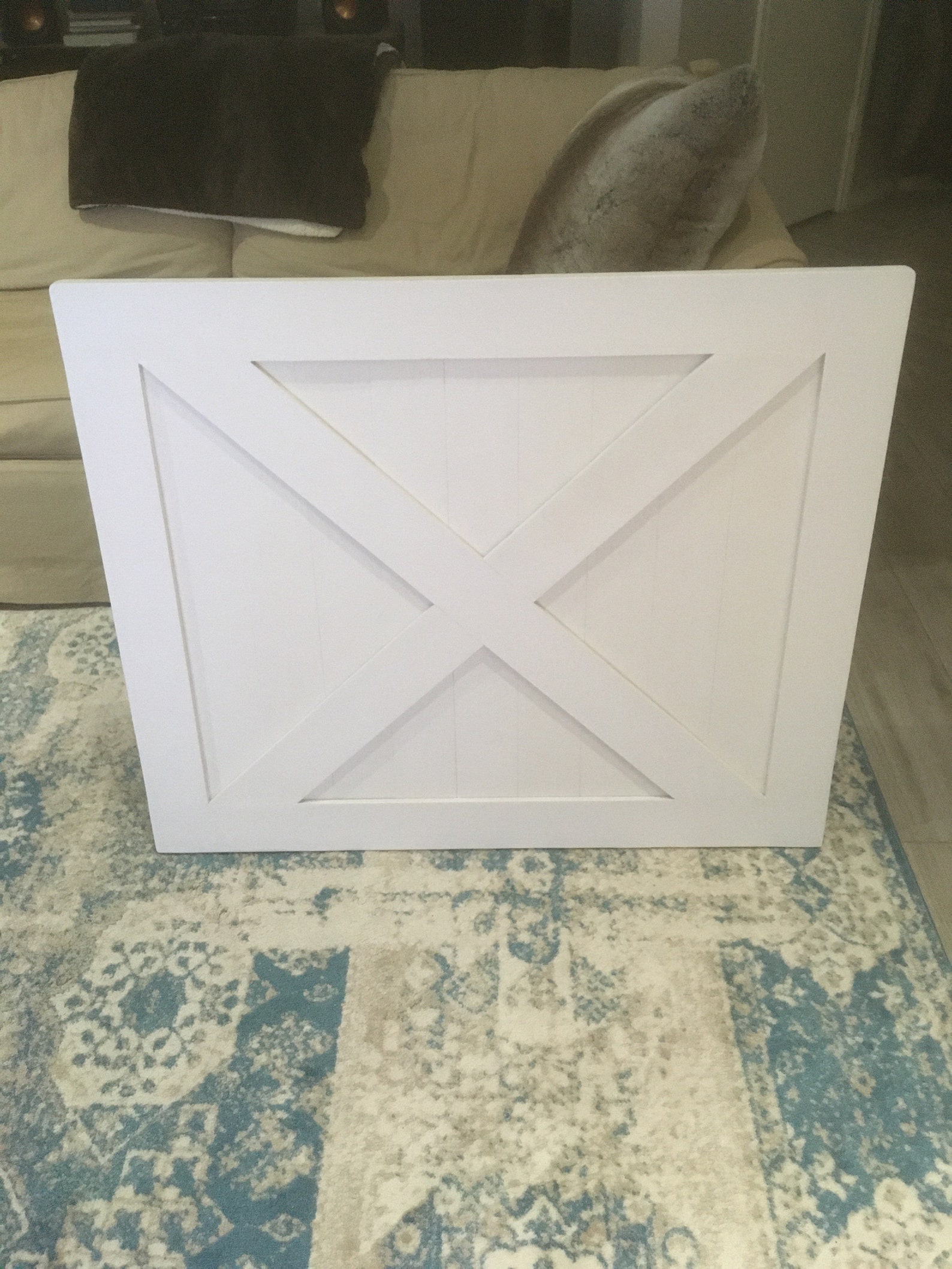 Fireplace Cover Screen Insert Modern Farmhouse Barn Door Etsy