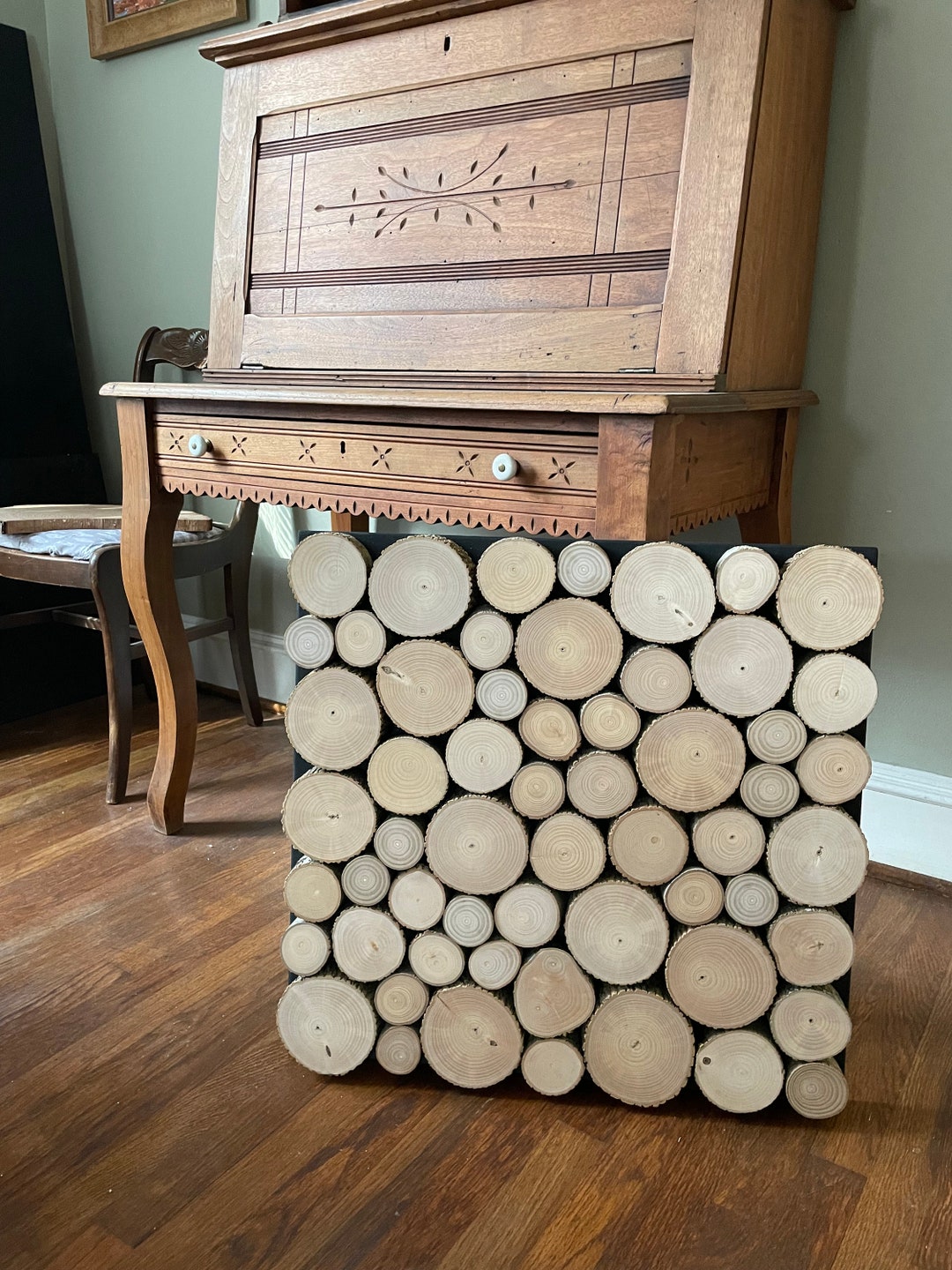Fireplace Cover Screen Insert - Light Wood Only - Etsy