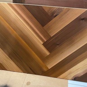 Fireplace Cover Screen Insert - Herringbone Pattern