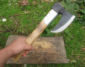 手鍛造高炭素鋼トマホーク斧：ブッシュクラフトキャンプ用手斧 - Etsy 日本