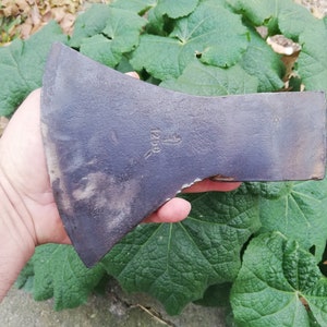 Vtg Old Rare German Marked Bear "BLITZ" 2,53 lbs / 1.150 Kg.Hand Forged Tomahawk Splitting Felling Camping Axe Hatchet Woodsman Hand Tool