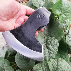 Forged Handmade 1,63 lbs / 0,740 kg Viking Style Steel Bearded Blank Splitting Axe Hammer Head Hatchet,Hiking,Bushcraft, Woodworking Tool