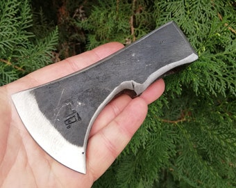 Forged Handmade 0,50 lbs / 0,230 kg Viking Style Steel Blank Tomahawk Axe Head Throwing Hatchet / Camping / Hiking / Bushcraft /Hunting Tool